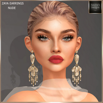 Second Life Marketplace - SAS - Zaya Nude Earrings